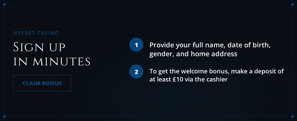 Sign up in a few steps