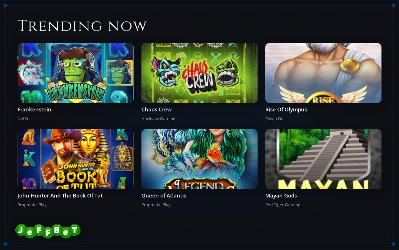 Browse the games lobby